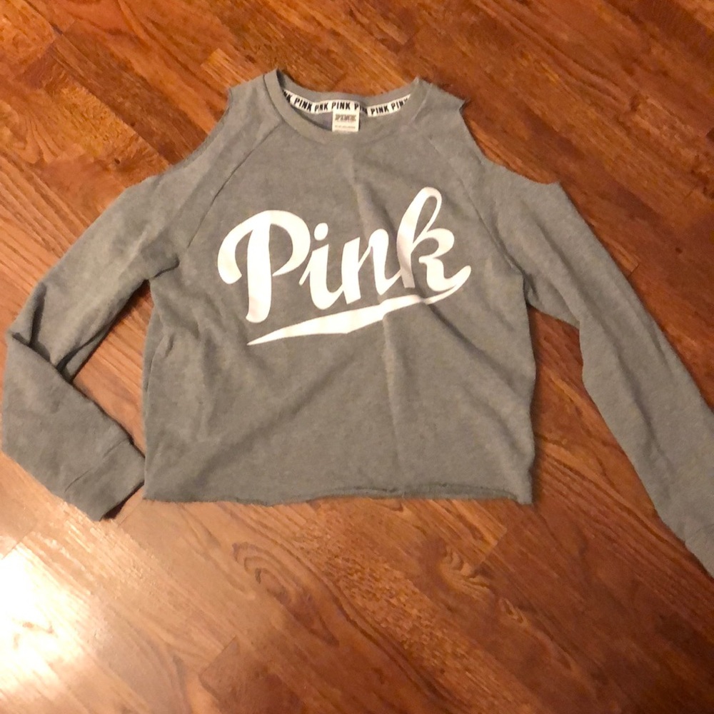 VS Pink cropped sweatshirt